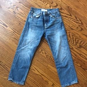 Gently worn petite cropped jeans